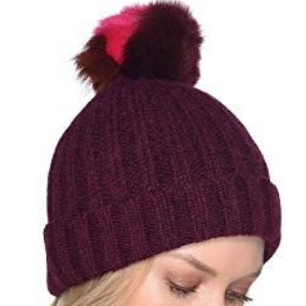 UGG Multicolored Pom Pom Knit Beanie